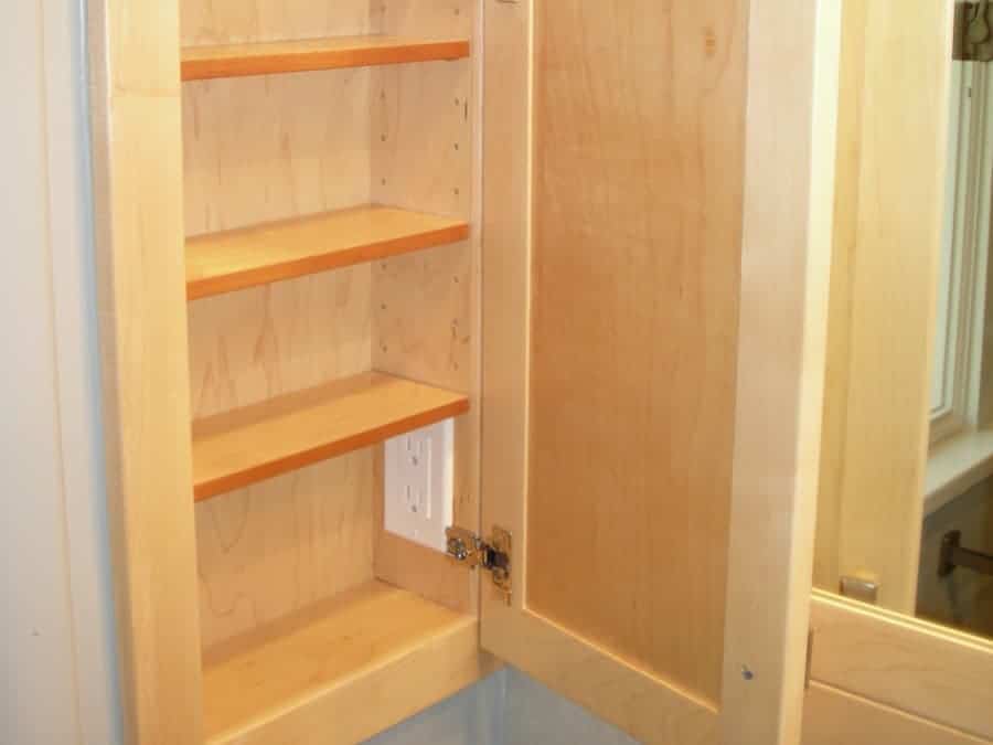 Wooden Bathroom Shelves